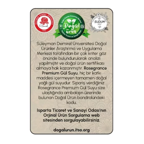 Rosegrance - Premium Gül Suyu - 100ml